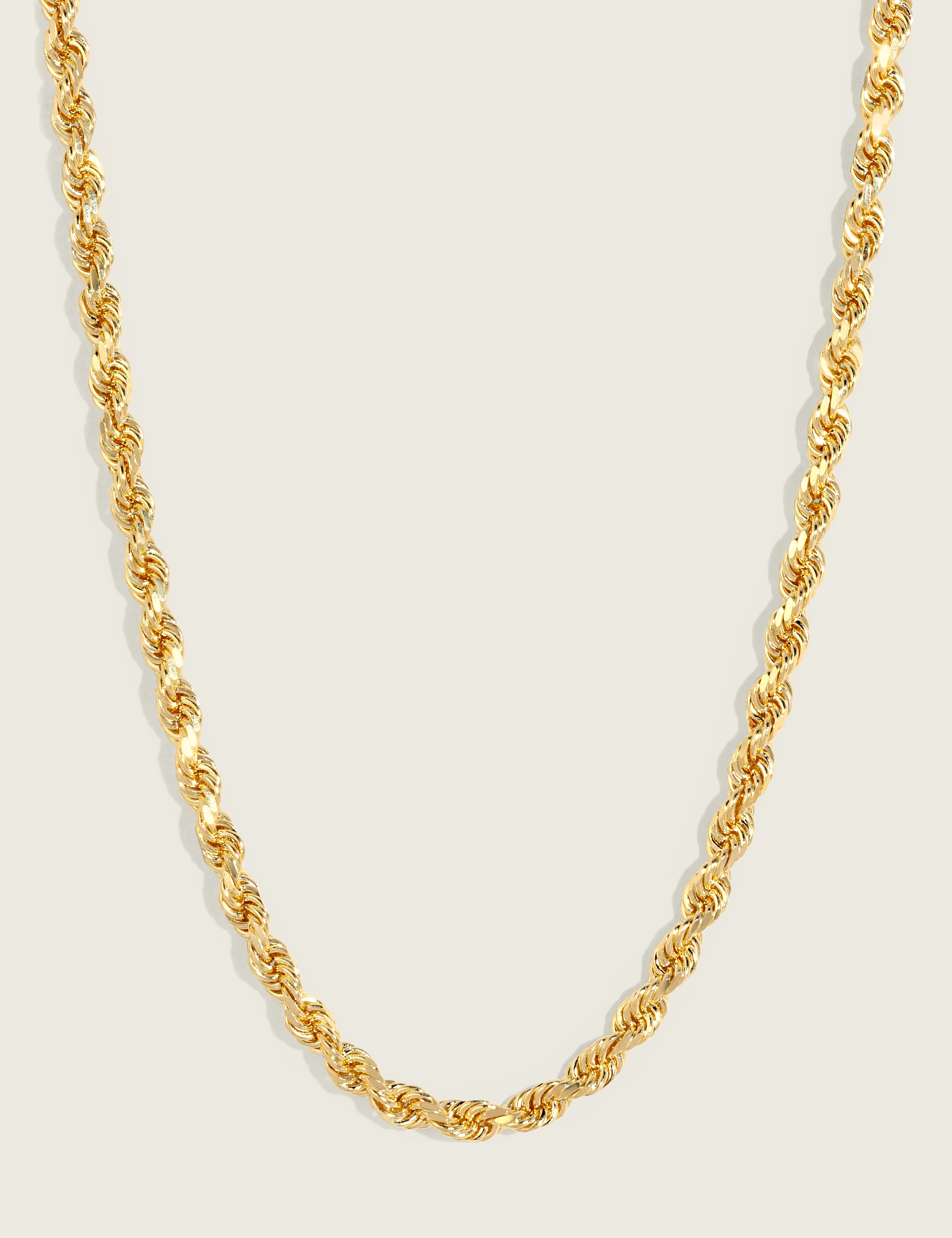 3mm Solid 14k Classic Rope Chain, Bracelet, or Anklet – Bella Vida