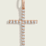 Classic Pave Diamond Cross Pendant