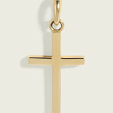 14k Gold Plain Flat Cross Pendant