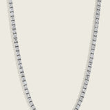 Classic Round Diamond Tennis Chain Necklace