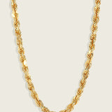 5mm Solid 14k Classic Rope Chain, Bracelet, or Anklet