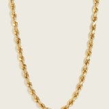 4mm Solid 14k Classic Rope Chain, Bracelet, or Anklet