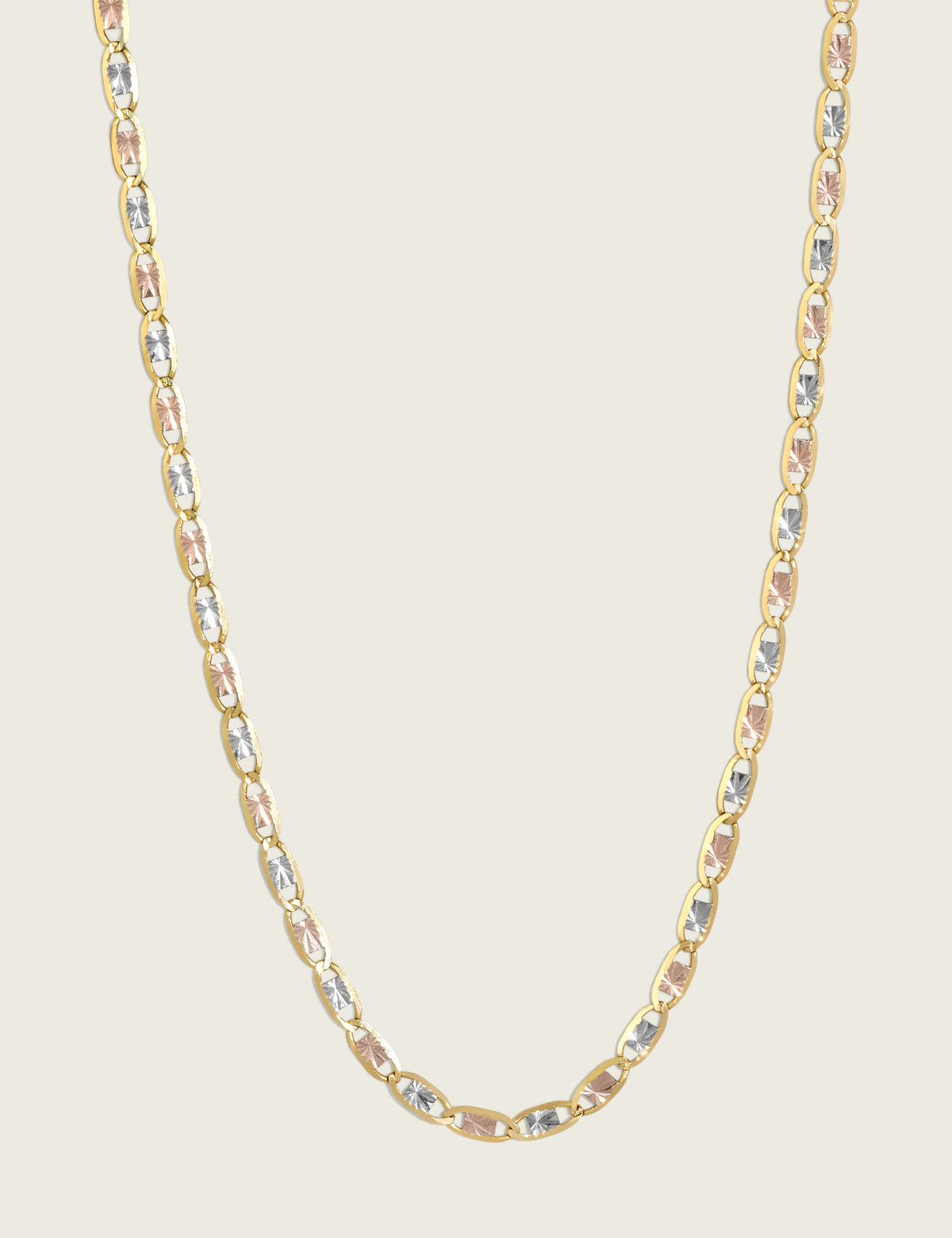 1.5mm 14k Tri-Color Gold Valentino Chain – Bella Vida Fine Jewelry