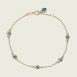 14k Evil Eye Bracelet