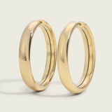 Small 14k Gold Round Endless Hoop Earrings