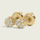 Small Diamond Cluster Stud Earrings