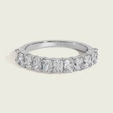 Radiant Cut Diamond Half Eternity Ring