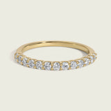 2mm Round Diamond Half-Eternity Ring