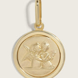 14k Angels Medallion Pendant