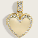 Diamond Open Heart Keepsake Locket