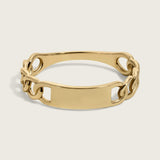 Engravable ID Chain Link Ring