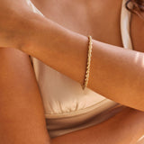 4mm Solid 14k Classic Rope Chain, Bracelet, or Anklet