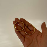 Small 14k Gold Round Endless Hoop Earrings