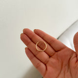 Petite 14k Gold Endless Round Hoop Earrings