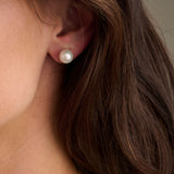 Classic Freshwater Pearl Gold Stud Earrings